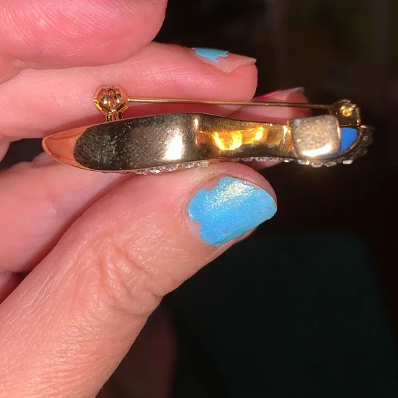 Vintage rhinestone Women's Shoe Brooch - Picture 6 of 6